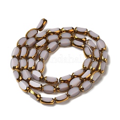 Chapelets de perles en verre électroplaqué&nbsp;EGLA-P061-02A-03