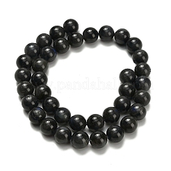Brins de labradorite noirs naturels&nbsp;G-L642-B15-10mm