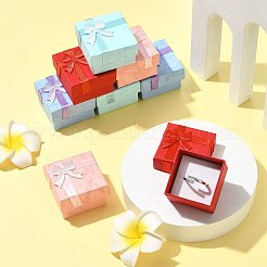 8 Stück 4 Farben Valentinstagsgeschenke Pakete Ringboxen aus Karton&nbsp;CBOX-FS0001-07