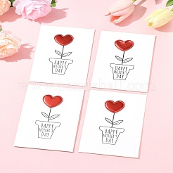 4 x Grußkarten aus Kraftpapier.&nbsp;AJEW-FS0001-30A
