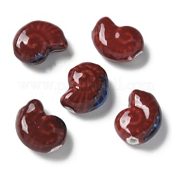 Perles en porcelaine manuelles&nbsp;X-PORC-L080-F