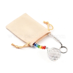 Chakra runde Kugel Kristall Suncatcher Wünschelrute Pendel Anhänger&nbsp;PALLOY-JF00461-02