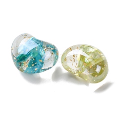 Transparentes Harz und gefärbte natürliche Muschelperlen&nbsp;RESI-G119-09