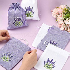 10 Stück 2-farbige Jutebeutel mit Kordelzug als Geschenk&nbsp;FB-FSF73B-01B