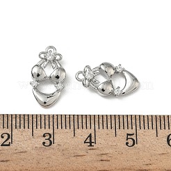 Pendenti in zirconi cubici trasparenti in micro pavè di ottone&nbsp;KK-A280-16P