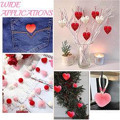 Herz handgemachte Wollfilz Ornament Accessoires&nbsp;DIY-CY0003-12B