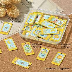 30pcs 6 styles de pendentifs en émail en alliage&nbsp;ENAM-CJ0005-73
