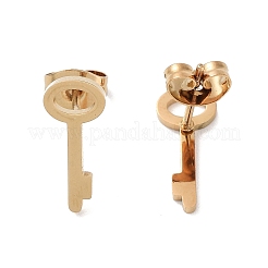 PVD-Vakuumbeschichtung 304 Edelstahl Ohrstecker für Damen&nbsp;EJEW-A048-40A-G