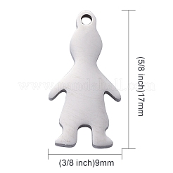 Pendentifs en acier inoxydable 304 résistant au ternissement&nbsp;STAS-I140-12S