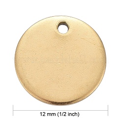 Breloques en acier inoxydable 304 plaquées par ions (IP)&nbsp;STAS-K112-01G