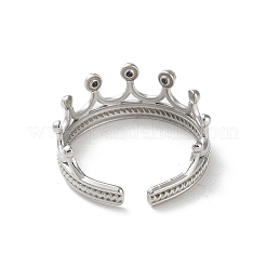 Manschettenringe aus Edelstahl 304 mit Strassen&nbsp;RJEW-M171-30P