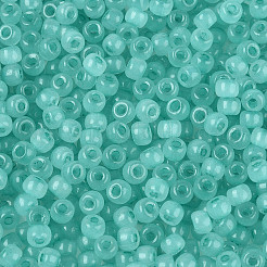 6/0 transparente Innenfarben Glas Saatperlen&nbsp;SEED-N008-08G