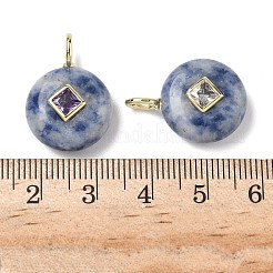 Natürlicher Jaspisanhänger mit blauem Fleck&nbsp;G-I391-01G-06