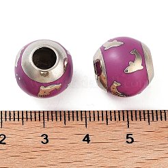 Platin beschichtet Legierung Schmelz European Beads&nbsp;FIND-E046-02P