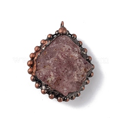 Pendenti di quarzo naturale di fragola&nbsp;G-F739-10R-01