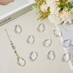 10pcs pendentifs en verre transparent&nbsp;GLAA-SP0001-45A