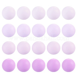 40 perles focales rondes en silicone de 4 couleurs&nbsp;SIL-TAD0001-02A