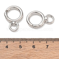 Anneaux de porte à ressort en laiton plaqué pour rack avec anneau pivotant&nbsp;KK-CBAB1AF-09P