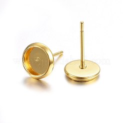 Ohrstecker-Beschläge aus Edelstahl 304&nbsp;STAS-P210-46G-01