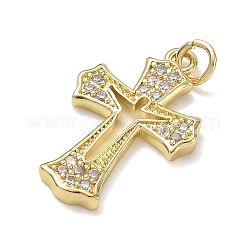 Ottone con pendenti in strass di cristallo&nbsp;RB-CBA6830-03G-03