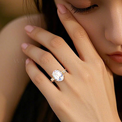 4 Stück verstellbare Fingerringkomponenten aus Messing&nbsp;KK-BBC0023-67