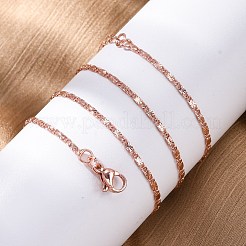 Laiton colliers de chaîne de lien&nbsp;NJEW-D302-11RG