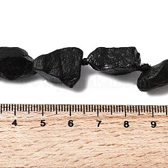 Rohe raue natürliche schwarze Turmalinperlenstränge&nbsp;G-B172-A01