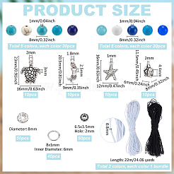 DIY-Sets zur Herstellung von Stretch-Armbändern mit Ozeanmotiven&nbsp;DIY-PH0023-82
