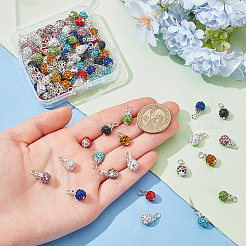 Handgemachte Polymer Clay Glas Strass Anhänger&nbsp;PALLOY-PH01693