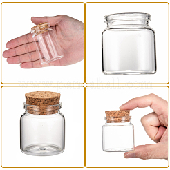Bouteilles de verre bocal en verre perlent conteneurs&nbsp;AJEW-S074-03A