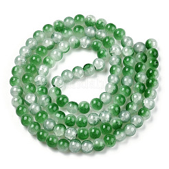 Perles de verre imitation jade à craqueler&nbsp;DGLA-T003-8mm-07
