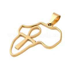 Pendentifs en acier inoxydable 304 avec placage ionique (IP)&nbsp;STAS-C103-36G