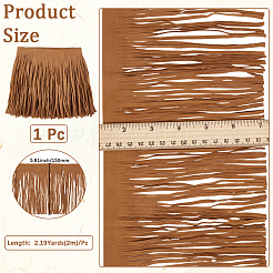 1 ruban à pompons en tissu suédé&nbsp;OCOR-GF0005-60B-03