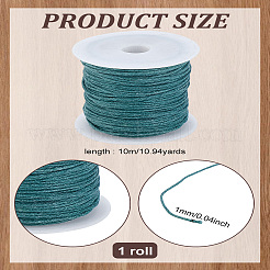 1 rouleau de cordons en fil de coton ciré&nbsp;YC-LP0001-01L