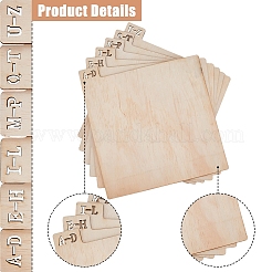 Schallplattentrenner aus Holz&nbsp;WOOD-WH0124-92B