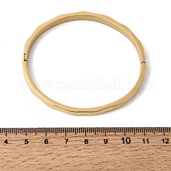 Bracelets articulés en acier inoxydable 304 martelé&nbsp;BJEW-D408-14G