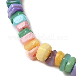 Gefärbte natürliche Süßwasser-Muschelperlen-Stretcharmbänder für Männer und Frauen&nbsp;BJEW-JB12278