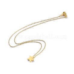 Colliers à pendentif étoile&nbsp;NJEW-G128-01G
