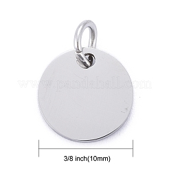 Pendenti in acciaio inossidabile 201 anti-ossidazione&nbsp;STAS-S105-T637-1-10