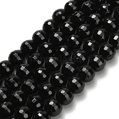 Natürliche schwarze Turmalin Perlen Stränge&nbsp;G-H329-D02-6mm