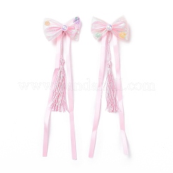 Fermaglio per capelli in alligatore a nastro lungo bowknot&nbsp;LS-PHAR-D013-03A