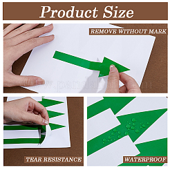 15 Blatt 5 Farben rechteckige selbstklebende PVC-Pfeile Führungsetikettenaufkleber&nbsp;DIY-GF0013-06