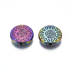 Gestellplattierung aus Legierungsperlen in Regenbogenfarbe&nbsp;PALLOY-S180-362