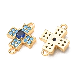 Ciondoli a croce in ottone con micro pavé&nbsp;CU-K002-08G