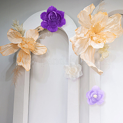 1 Beutel Kunstblumen aus Krepppapier&nbsp;DIY-SC0032-64B