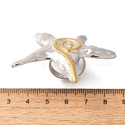 Seestern 304 Edelstahl Fingerringe&nbsp;RJEW-G339-04P
