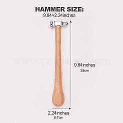 Ziselhämmer aus Kohlenstoffstahl&nbsp;TOOL-WH0072-03