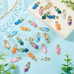 32pcs 8 pendentifs en alliage de couleurs&nbsp;ENAM-TA0003-95