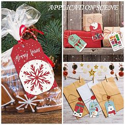 Tarjetas de exhibición del cordón del papel de Kraft del tema de la Navidad del rectángulo&nbsp;CDIS-K003-02D