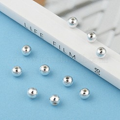 Perles rondes acryliques de placage en plastique&nbsp;PACR-L003-6mm-S